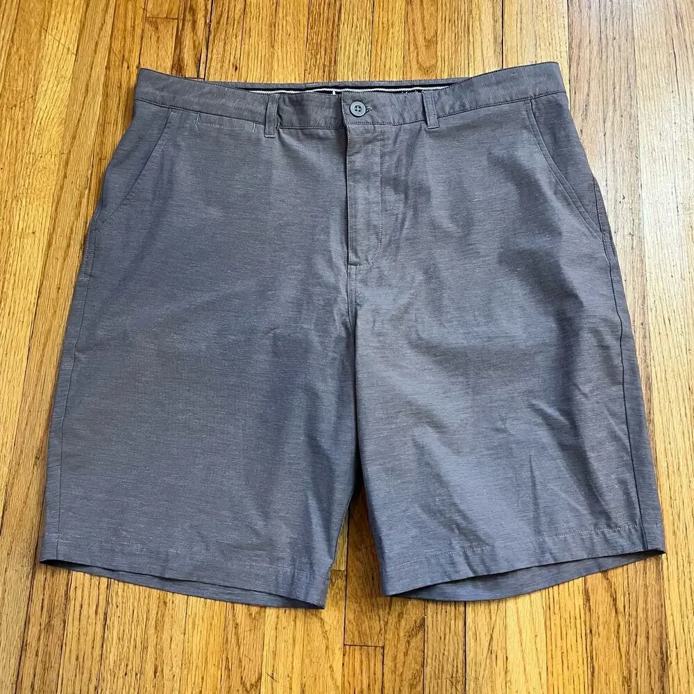 Johnnie-O Shorts Mens 38 Purple Performance Lightweight Golf Chino